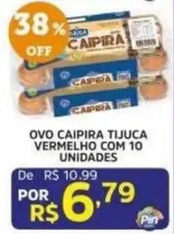 Pinheiro Supermercado Ovo caipira tijuca vermelho oferta