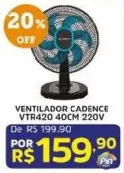 Pinheiro Supermercado ventilador cadence vtr420 40cm 220v oferta