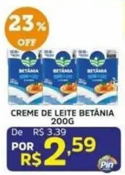 Pinheiro Supermercado Creme de leite betania oferta