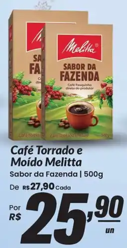 Stok Center Café torrado e moído melitta sabor da fazenda oferta