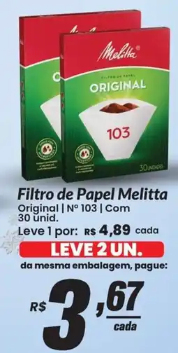 Stok Center Filtro de Papel Melitta Original oferta