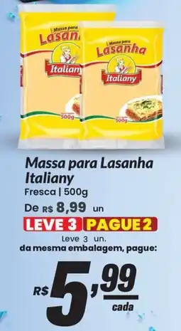 Stok Center Massa para Lasanha Italiany oferta