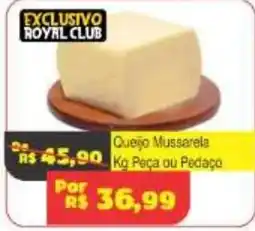 Royal Supermercados Queijo Mussarela oferta