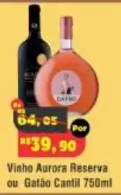 Royal Supermercados Vinho Aurora Reserva ou Gatão Cantil oferta