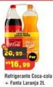 Royal Supermercados Refrigerante coca-cola + fanta laranja 2l oferta