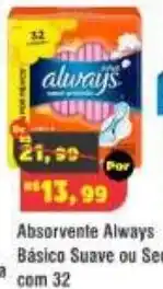 Royal Supermercados Absorvente always básico suave ou ser oferta