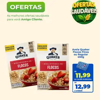 Aveia Quaker Flocos Finos ou Regular