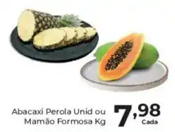 Comercial Esperança Abacaxi Perola Unid ou Mamão Formosa Kg oferta