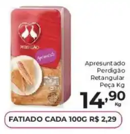 Comercial Esperança Apresuntado Perdigão Retangular Peça Kg oferta