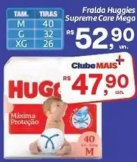Comper Fralda huggies supreme care mega oferta