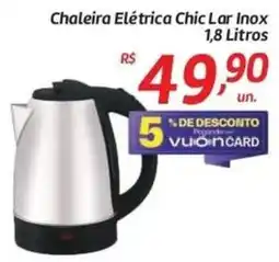 Comper Chaleira Elétrica Chic Lar Inox oferta