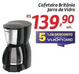 Comper Cafeteira britânia jarra de vidro oferta