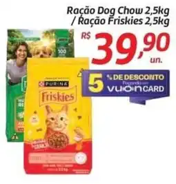 Comper Ração Dog Chow / Ração Friskies oferta