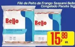 Comper Filé de Peito de Frango Sassami Bello oferta