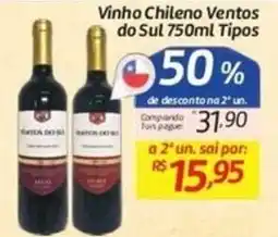 Comper Vinho chileno ventos do sul tipos oferta