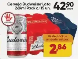 Lopes Supermercados Cerveja Budweiser Lata oferta