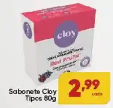 Lopes Supermercados Sabonete Cloy Tipos oferta