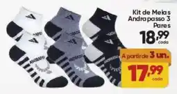 Lopes Supermercados Kit de Meias Andra passo 3 Pares oferta