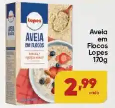 Lopes Supermercados Aveia em Flocos Lopes oferta