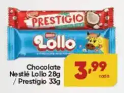 Lopes Supermercados Chocolate Nestlé Lollo / Prestigio oferta