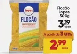 Lopes Supermercados Flocão Lopes oferta