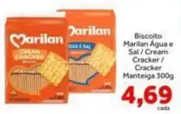 Shibata Supermercados Biscoito Marilan Água e Sal / Cream Cracker / Cracker Manteiga oferta