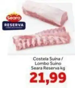 Shibata Supermercados Costela Suína / Lombo Suíno oferta
