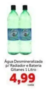 Shibata Supermercados Água Desmineralizada p/ Radiador e Bateria Gitanes 1 Litro oferta
