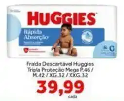 Shibata Supermercados Fraila descartável huggies tripla proteção mega oferta