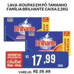 Atacadão Dia a Dia Lava-roupas em pó tamanho família brilhante oferta