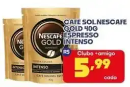 Boa Supermercados Cafe sol. nescafe gold 40g espresso intenso oferta