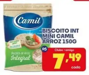 Biscoito int mini camil arroz integral