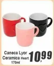 Panelão Caneca Lyor Ceramica Heart oferta