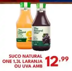Rede Plus Supermercados sucu natural one 1,3l laranja ou uva amb oferta