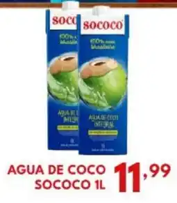 Rede Plus Supermercados água de coco sococo 1l oferta