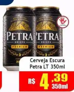Supermercado Kibe Cerveja Escura Petra LT oferta