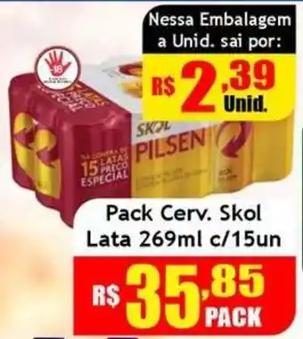 Supermercado Kibe Pack Cerv. Skol oferta
