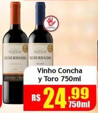 Supermercado Kibe Vinho Concha y Toro oferta