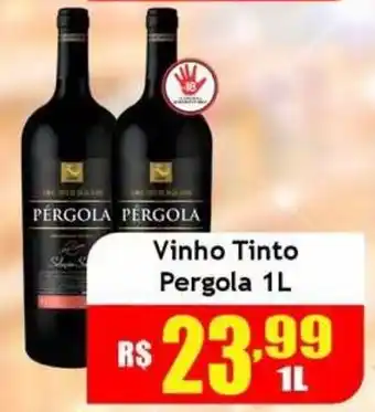 Supermercado Kibe Vinho Tinto Pergola oferta