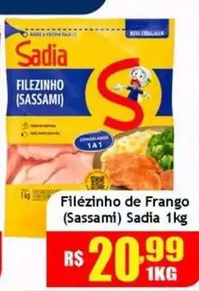 Supermercado Kibe Filezinho de frango (sassami) sadia oferta