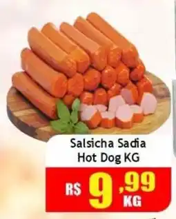 Supermercado Kibe Salsicha Sadia Hot Dog KG oferta