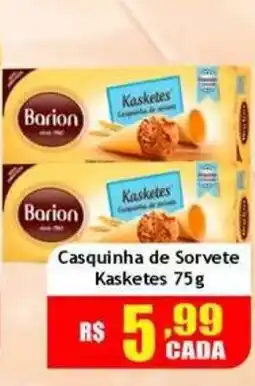 Supermercado Kibe Casquinha de Sorvete Kasketes oferta