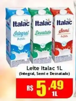 Supermercado Kibe Leite italac 1l oferta