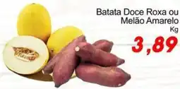 Villefort Atacadista Batata Doce Roxa ou Melão Amarelo oferta