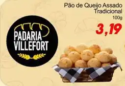Villefort Atacadista Pão de Queijo Assado Tradicional oferta