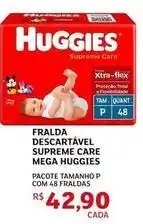 Assaí Atacadista Huggies - fralda descartável supreme care mega oferta