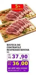 Assaí Atacadista Bovina - bisteca do contrafile resfriado bovina oferta