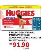 Assaí Atacadista Huggies - fralda descartável pants proteção acolchoada bag oferta