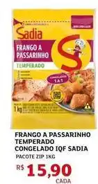 Assaí Atacadista Sadia - frango a passarinho temperado congelado iqf oferta