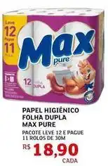 Assaí Atacadista Leve - papel higiênico folha dupla pure oferta